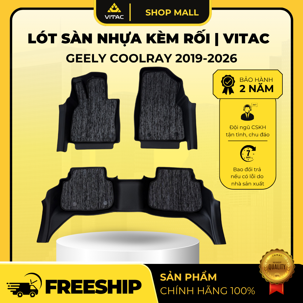 Thảm sàn nhựa đúc tràn viền kèm rối, không mùi xe ô tô Geely Coolray (2019-2026)