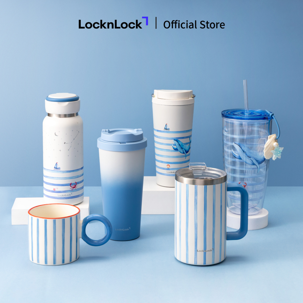 [Phiên bản giới hạn] Bình Giữ Nhiệt LocknLock COASTAL Limited Edition Xanh Đại Dương, Hàng Chính Hãn