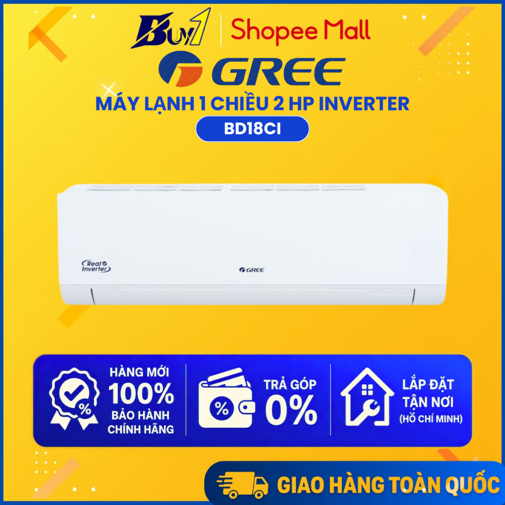 BD18CI - Máy lạnh Gree Inverter 2 HP BD18CI - Hàng Chính Hãng