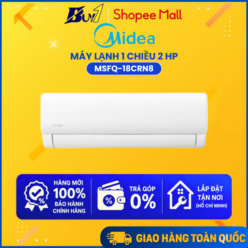 Máy lạnh Midea 18000Btu 1 Chiều MSFQ-18CRN8 - Hàng chính hãng