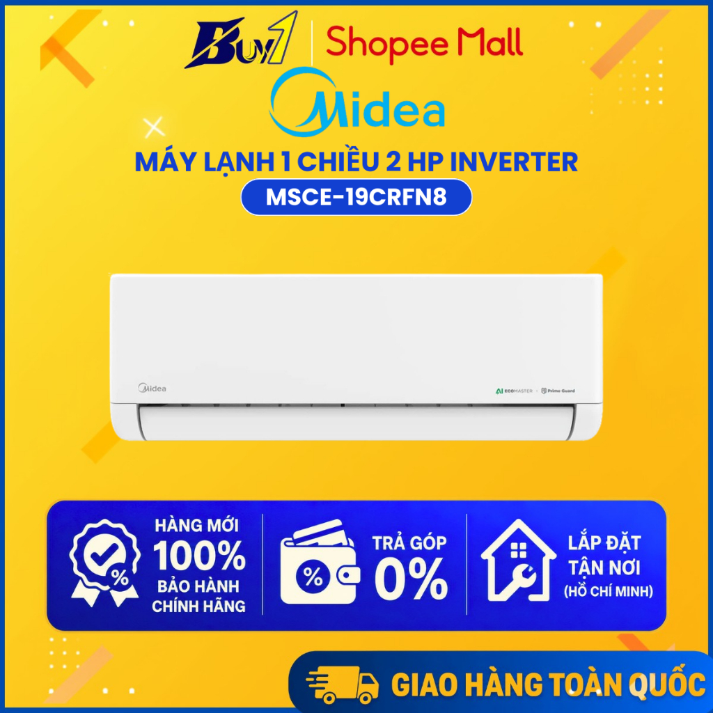 MSCE-19CRFN8 - Máy lạnh Midea Inverter 2 HP MSCE-19CRFN8 - Hàng Chính Hãng