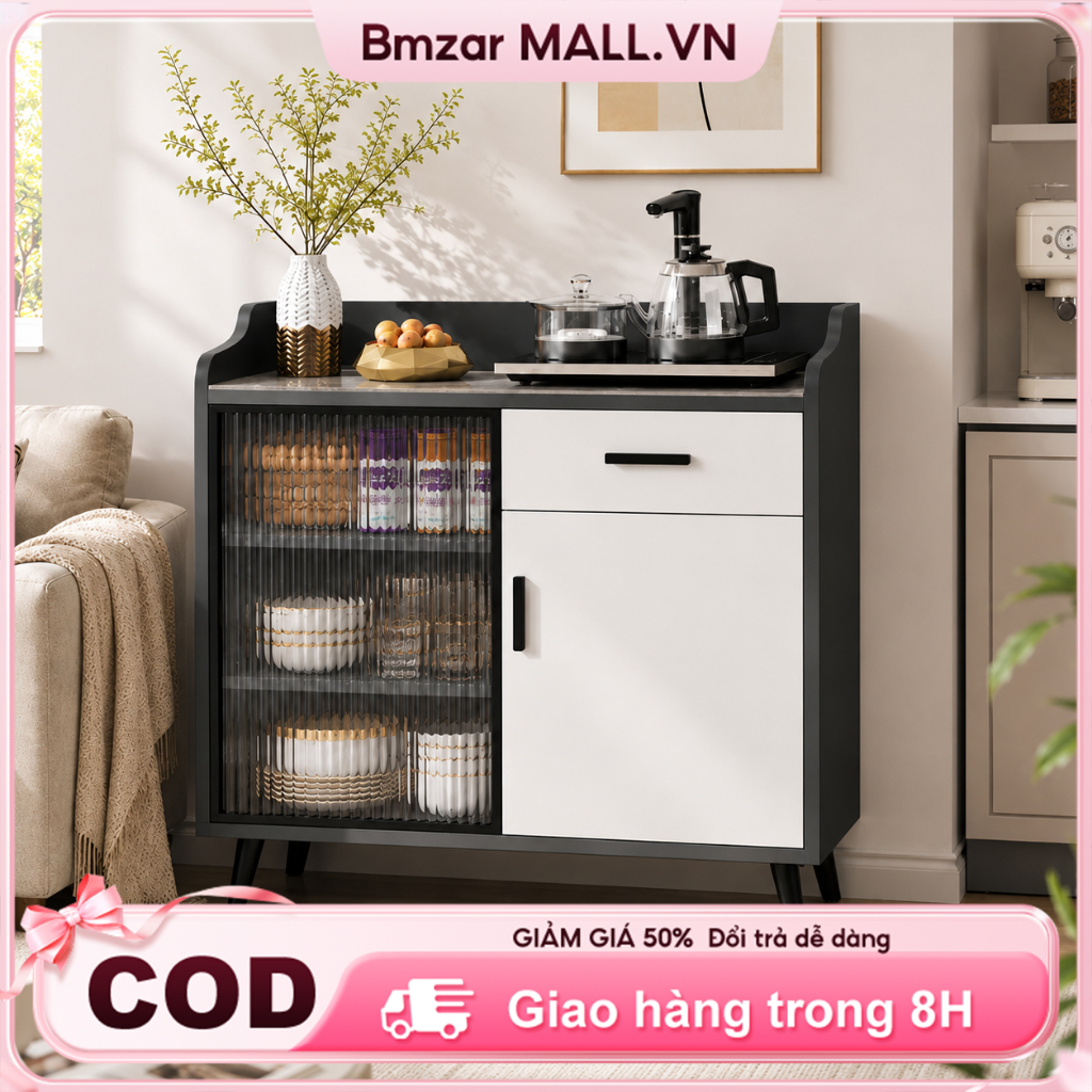 Tủ Buffet Đa Năng Cao Cấp Sang Trọng Hiện Đại Dung Tích Lớn Có Ngăn Kéo Chân Cao Tinh Tế | BigBuy360 - bigbuy360.vn