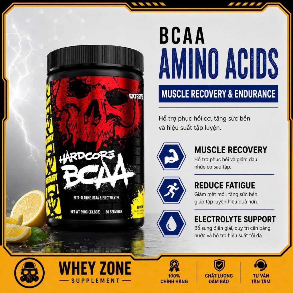 Mutant Hardcore BCAA Dạng Bột Hương Trái Cây