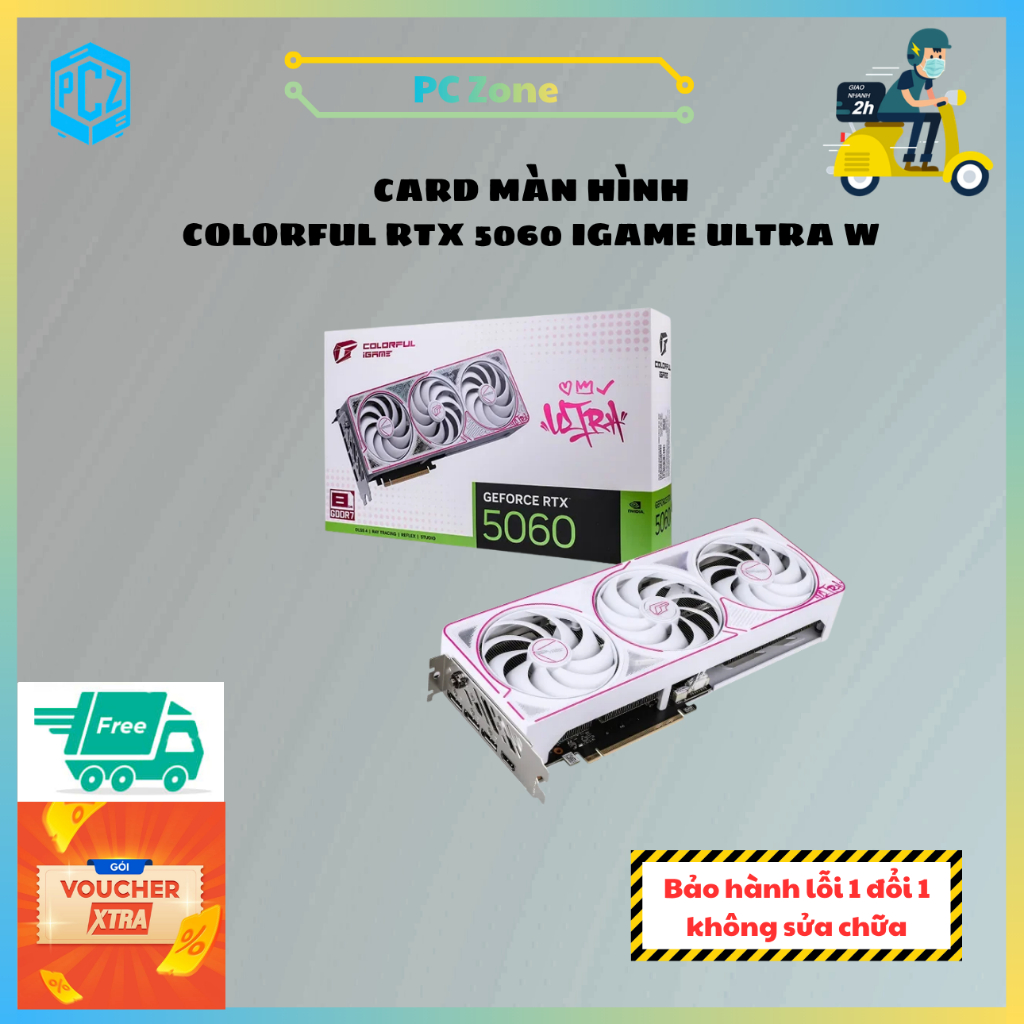 VGA - Card Màn Hình COLORFUL IGAME RTX 5060 ULTRA W OC 8GB