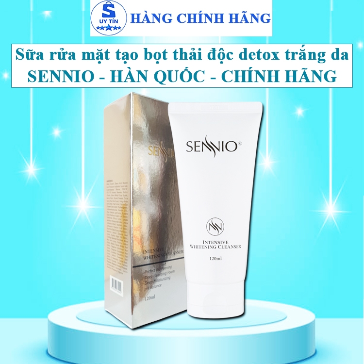 Sữa rửa mặt sennio intensive whitening cleanser sữa rửa mặt sennio hàn quốc chính hãng seno trắng da