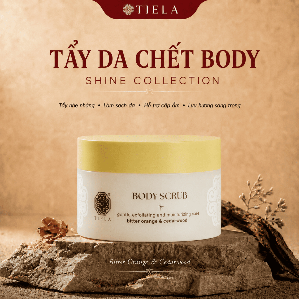 [TIELA] Tẩy Da Chết Body TIELA #Shine - Dạng Đường Jelly, Làm Sạch Da, Cấp Ẩm, Hương Cam Bergamot & 