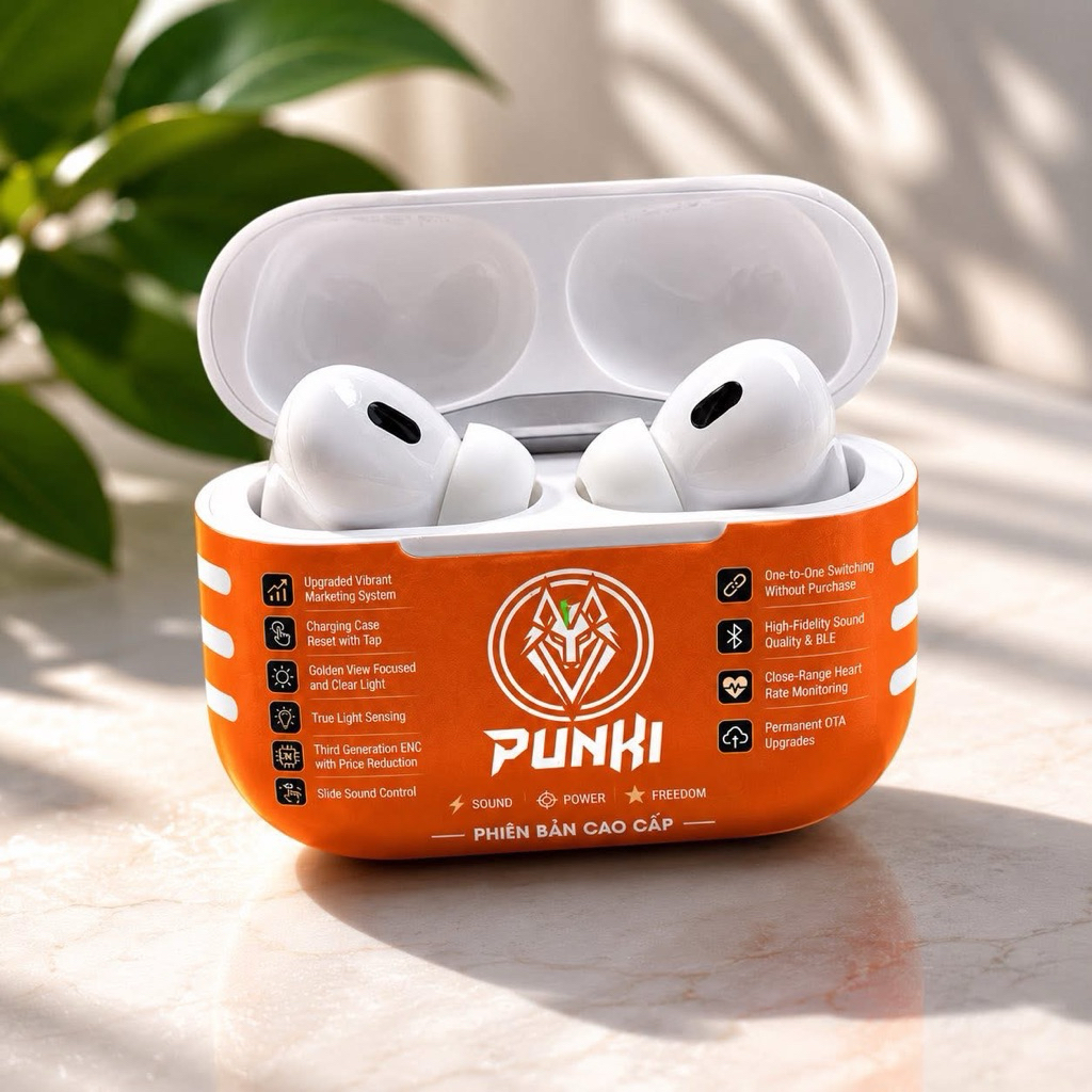 Tai nghe PUKIN PRO2 HỔ VẰN 1563E, Chống ồn 40db ANC, Mic Lọc ENC