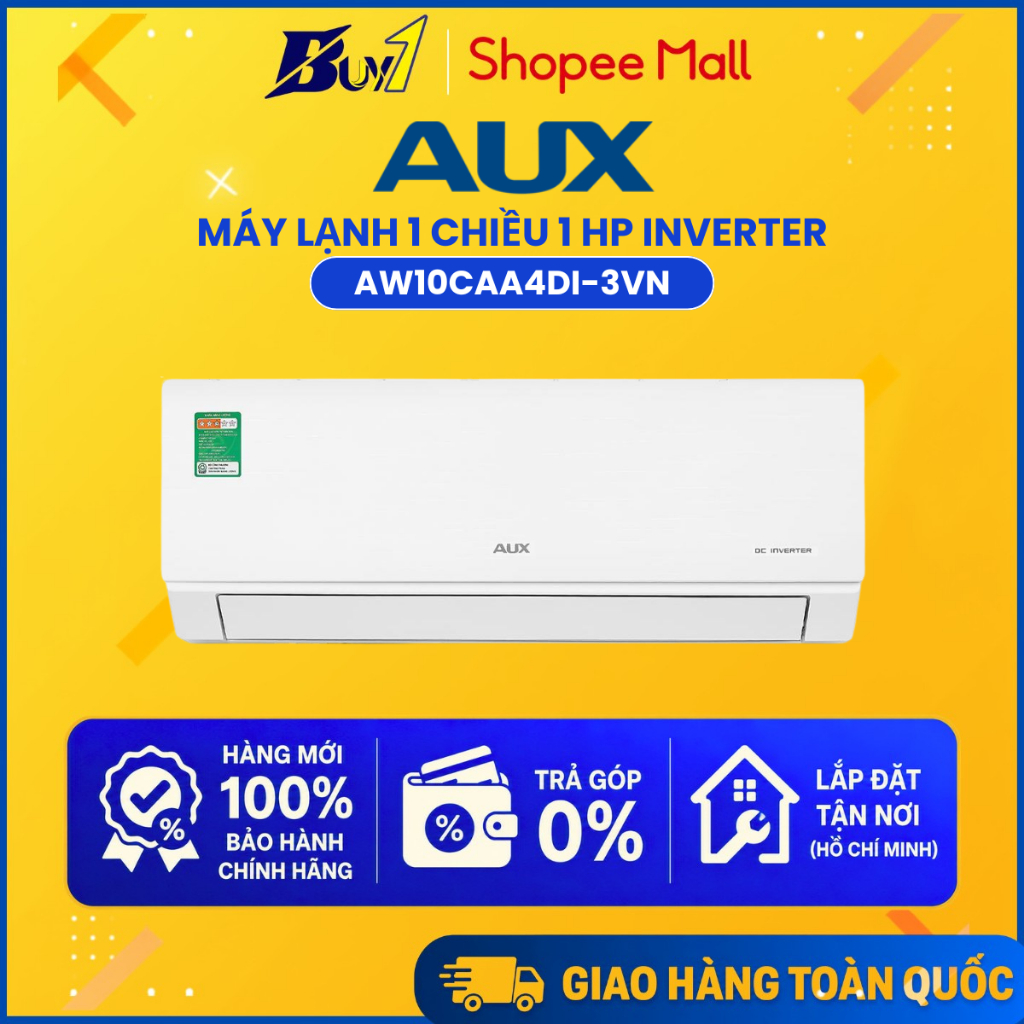 AW10CAA4DI-3VN - Máy lạnh AUX Inverter 1 HP AW10CAA4DI-3VN - Hàng chính hãng
