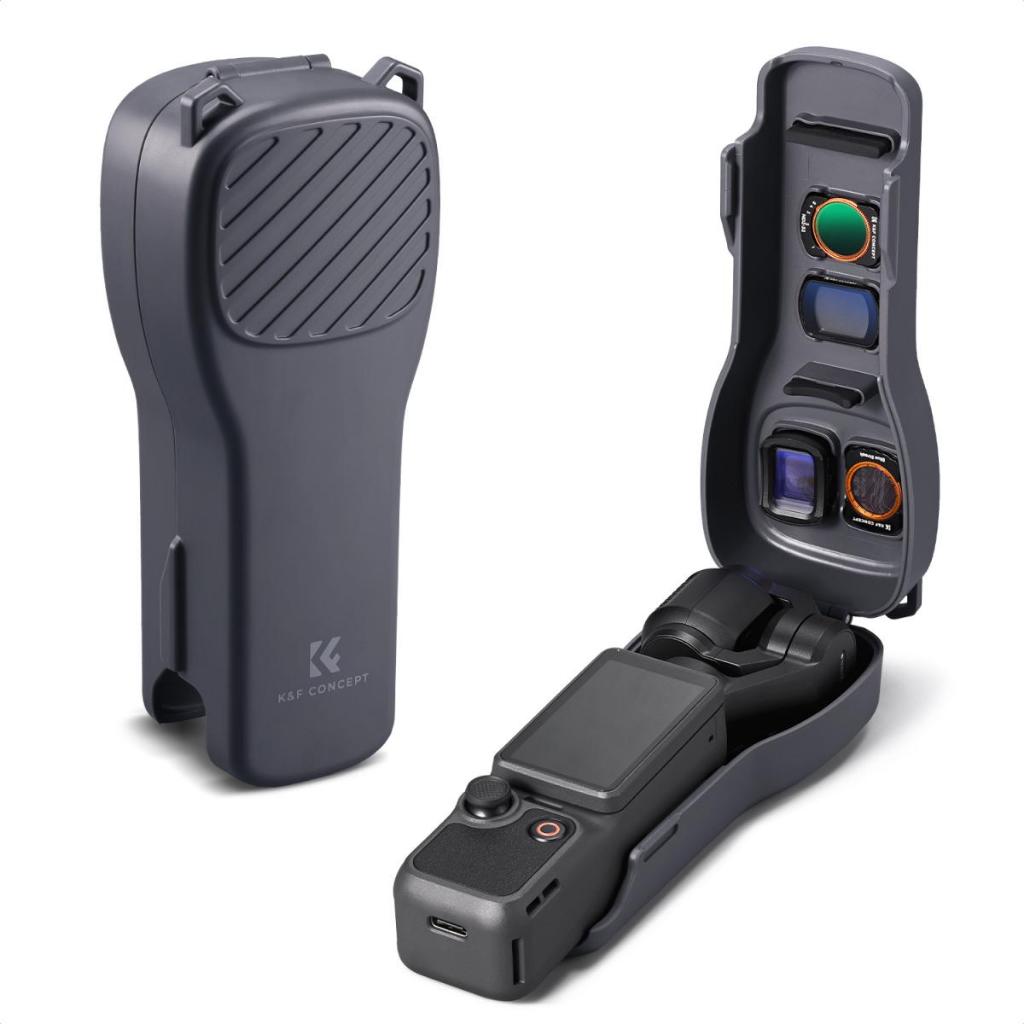 Hộp cứng bảo vệ DJI Osmo pocket 3 4 đa năng tích hợp khung nam châm đựng filter (KF20.0024)