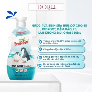 Nước Rửa Bình Sữa Hữu Cơ Kháng Khuẩn Cho Bé RedRoot Chai Lớn 750ml