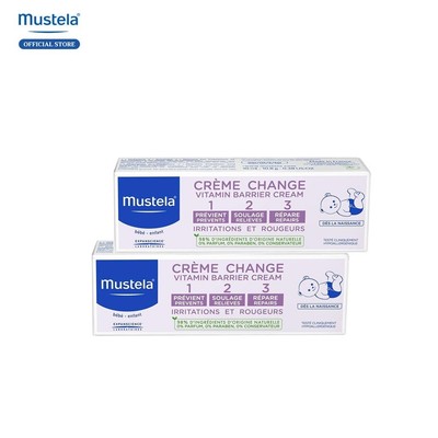 [Quà tặng không bán] Combo 2 Kem Làm Dịu và Ngăn Ngừa Hăm Tã Cho Trẻ Sơ Sinh & Em Bé Mustela 10ml