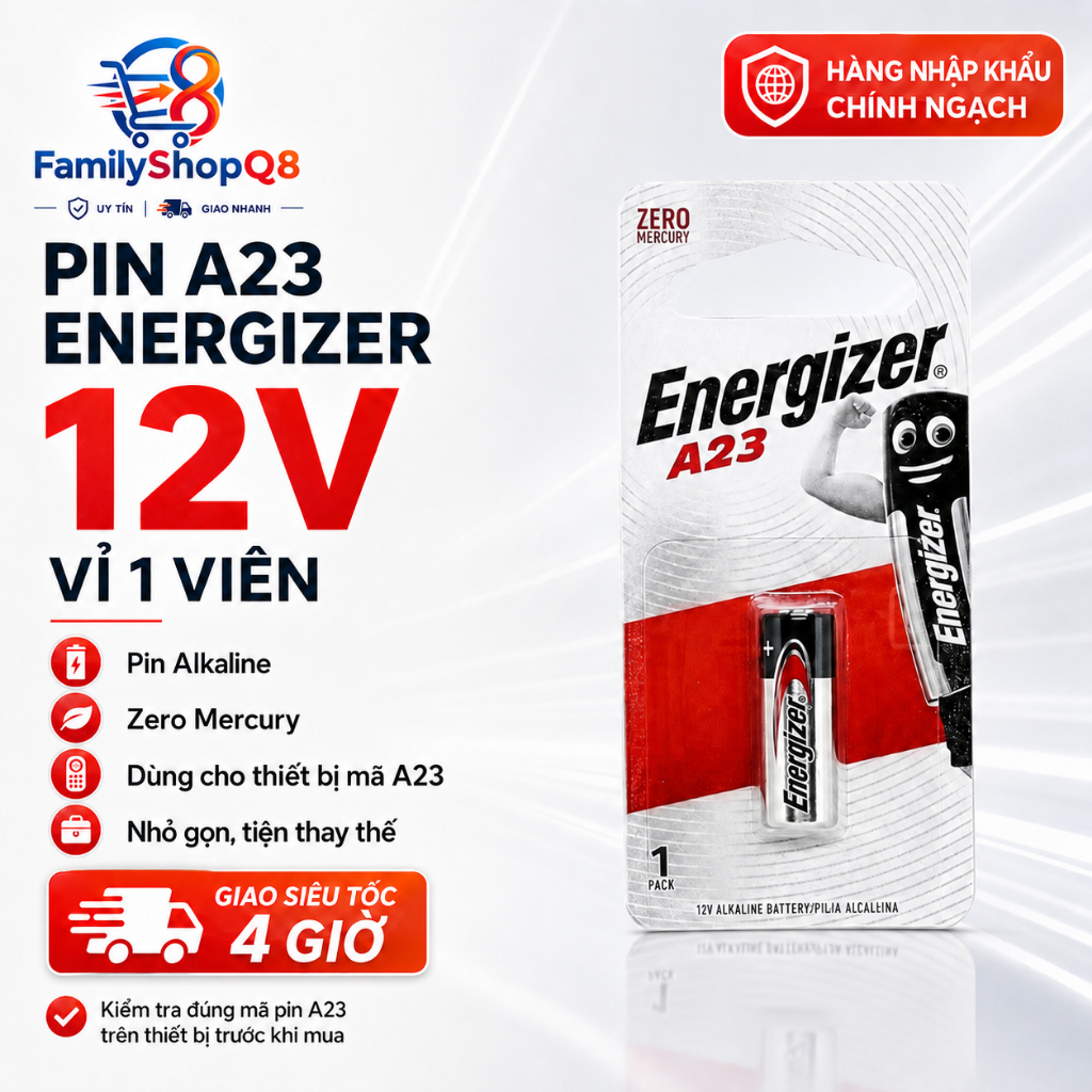 Pin Energizer 12V A23/ GP23A