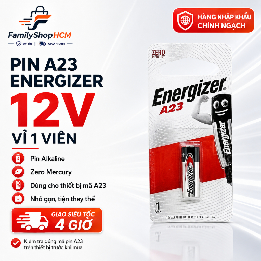 Pin Energizer 12V A23/ GP23A