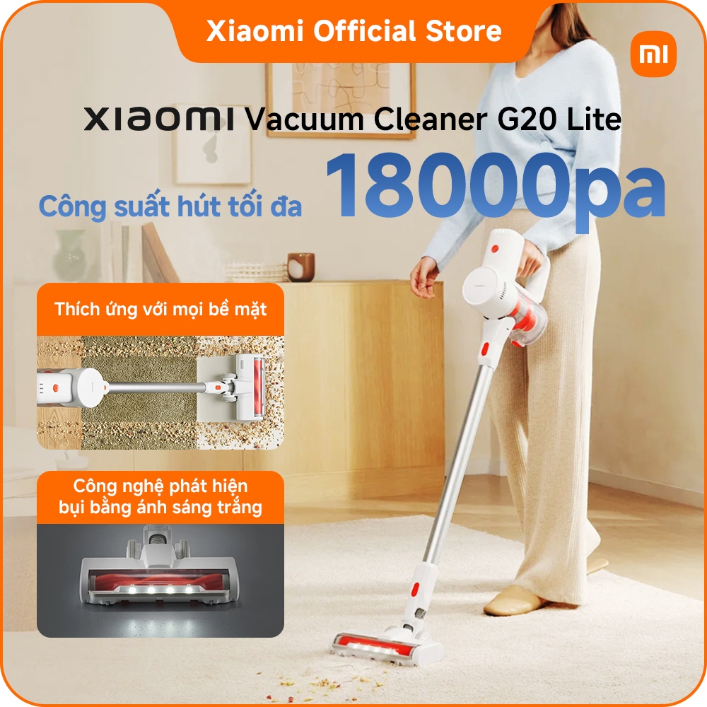 Máy Hút Bụi Xiaomi G20 Lite EU |Công suất hút tối đa 18.000 Pa| Công nghệ phát hiện bụi bằng ánh sáng trắng | BigBuy360 - bigbuy360.vn