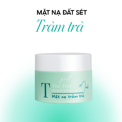 Mặt nạ đất sét tràm trà cải thiện mụn, kiềm dầu, sạch sâu, se khít lỗ chân lông - GUO Tea Tree Mask