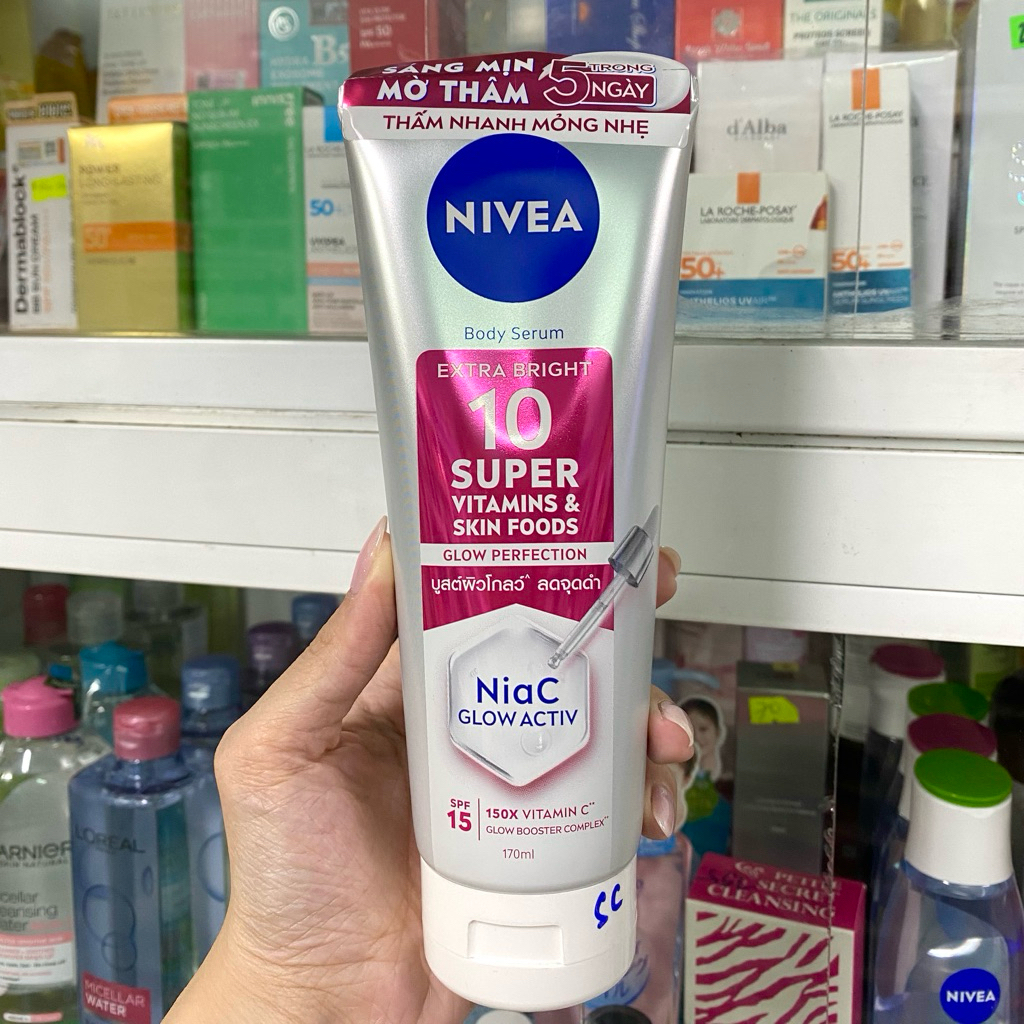 Sữa Dưỡng Thể Nivea Super Food 150X Trái Cây Trắng Da Mịn Da Khô Dầu Niacinamide Vitamin C
