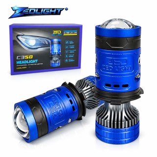 Đèn Pha LED Bi Cầu C350 ZED LIGHT - 90W Pha Màn Chập + Tâm Trợ Pha Laser Chiếu Xa 200m Chuyên Lắp Oto Xe Máy Chân H4