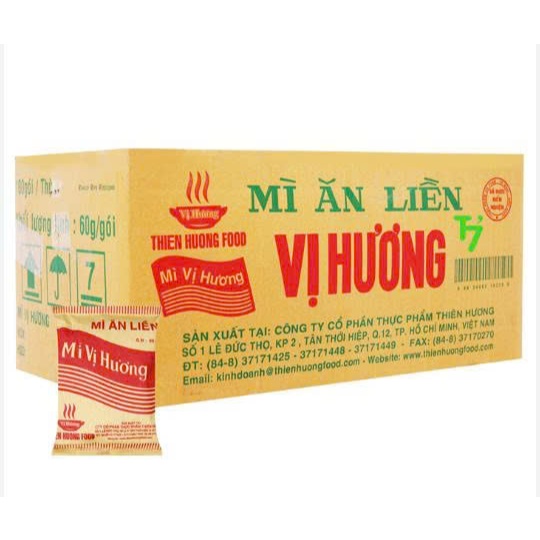 Thùng 100 gói mì vị hương