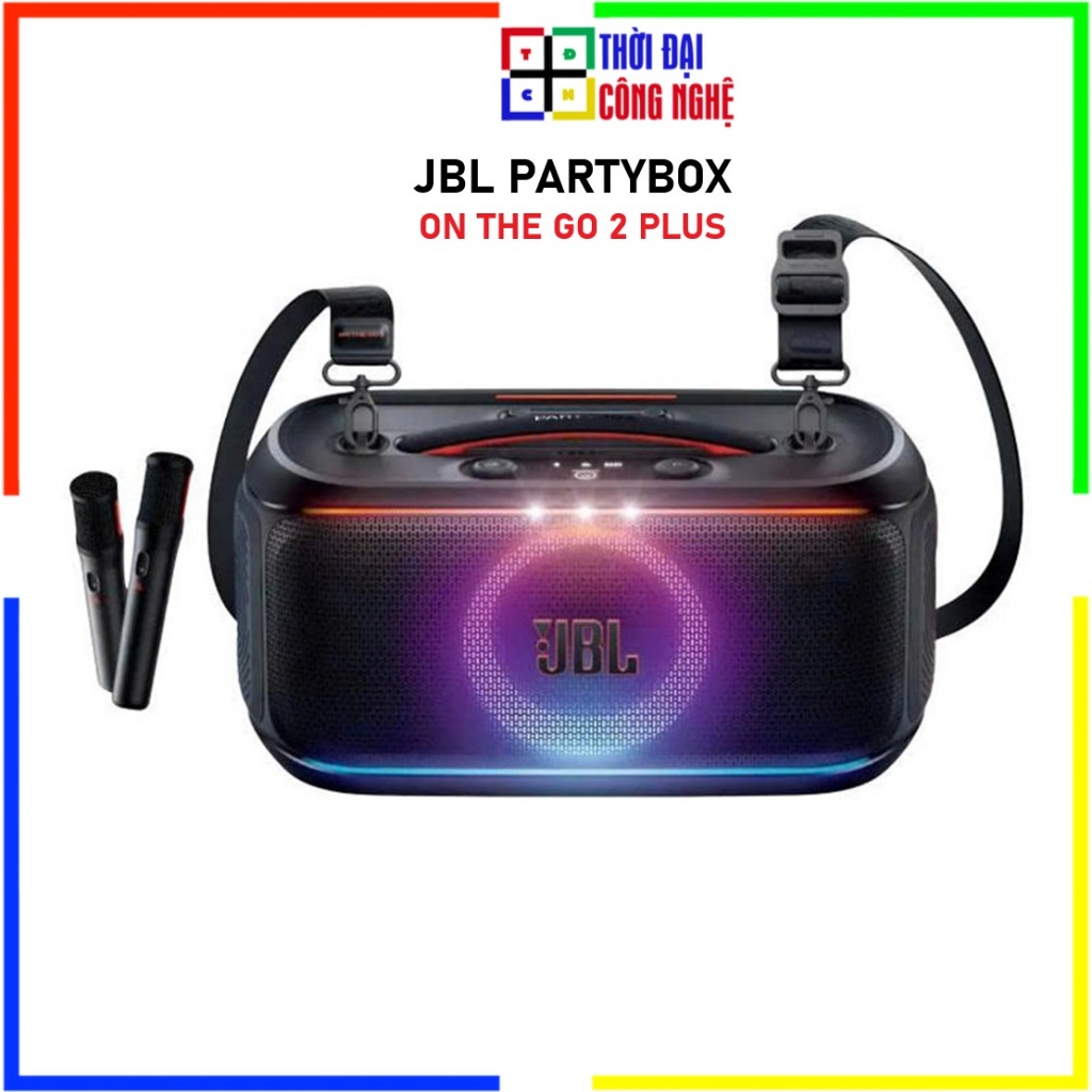 Loa Bluetooth JBL PartyBox On The Go 2 Plus - Hàng Chính Hãng PGI Bảo Hành 12 Tháng - Lỗi 1 Đổi 1