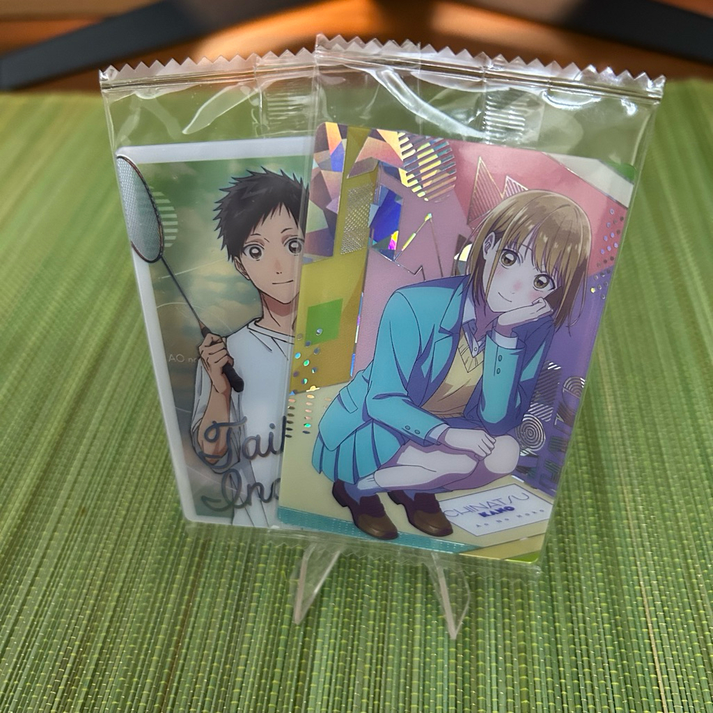 Thẻ metal wafer SP Chinatsu Kano tặng Taiki • Blue box • Ao no hako