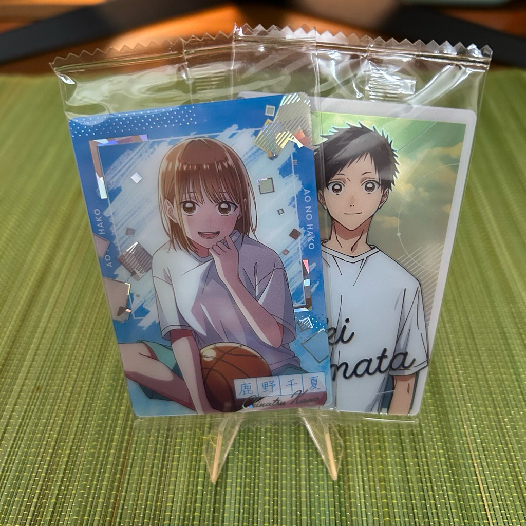 Thẻ metal wafer SP Chinatsu Kano tặng Taiki • Blue box • Ao no hako