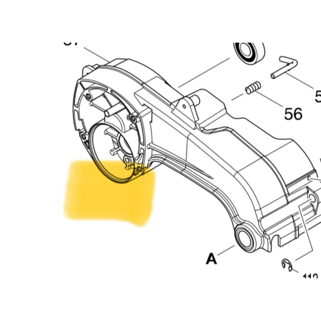 Thân máy cắt sắt Lw1400 Lw1401 Makita