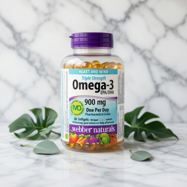 Dầu cá Omega 3 Triple Strength 900mg Webber Natural