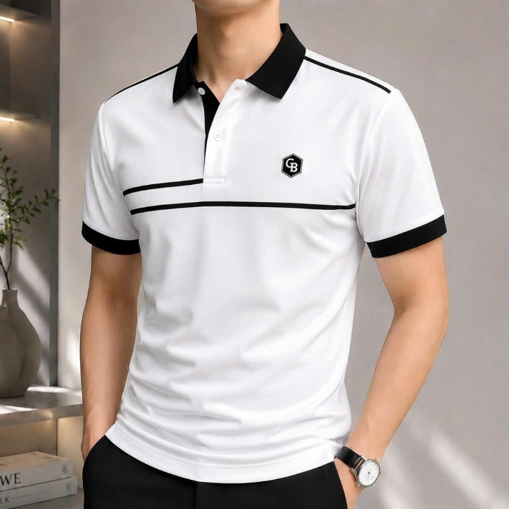 Áo thun polo nam phong cách thể thao dễ phối 2 màu trenđing- Guman