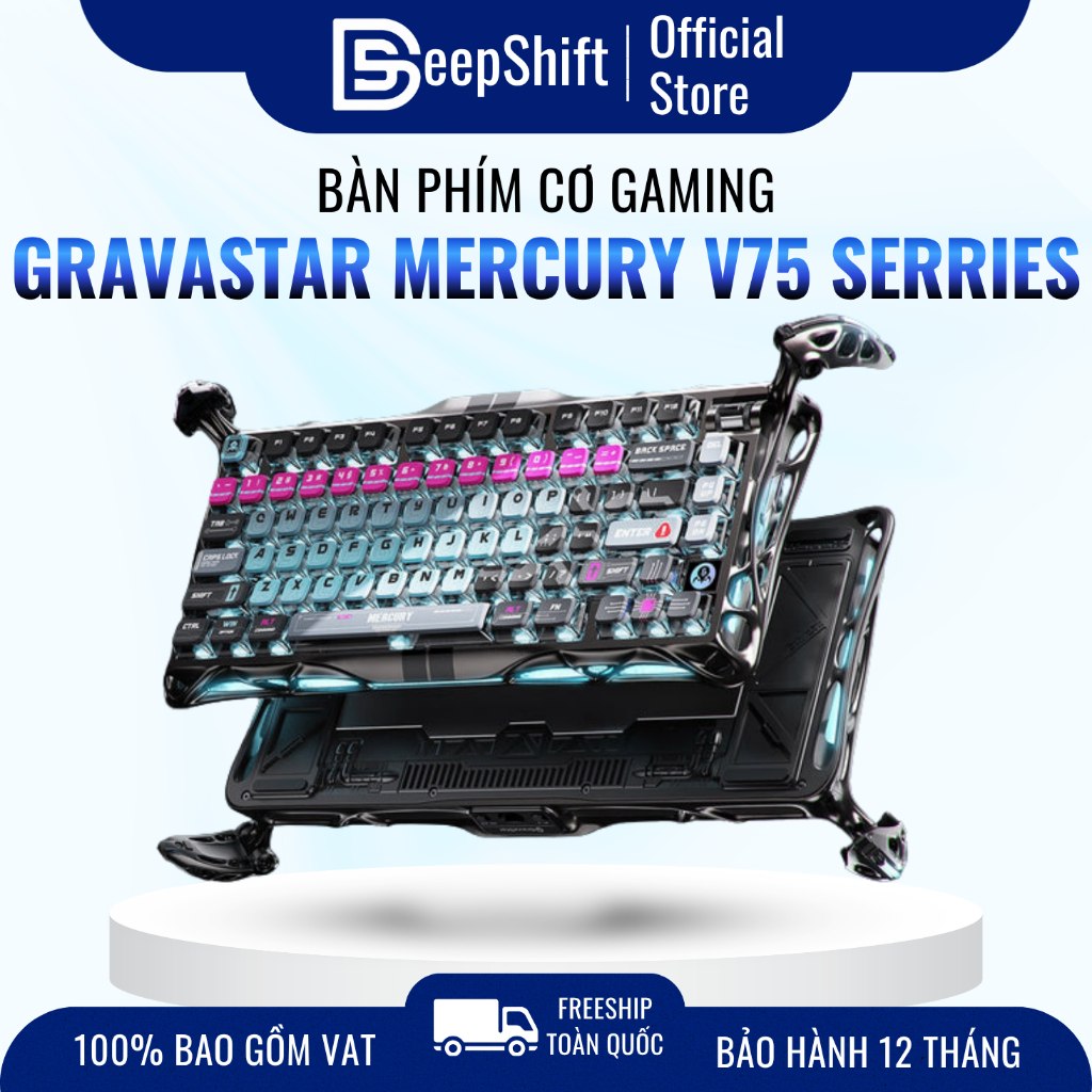 Bộ Sưu Tập Bàn Phím Cơ Gaming GravaStar Mercury V75 Series Hall Effect