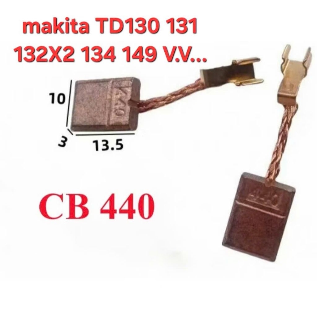 Chổi than makita thay thế máy pin TD130 131 134X2 149