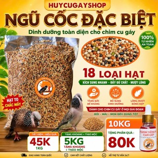 Ngũ cốc chim gáy Đặc Biệt 18 Loại Hạt "Căng Lửa Cực Đại", Hút Chân Không, Quà Khủng