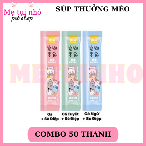 [SÚP THƯỞNG] SÚP THƯỞNG MÈO COMBO 50-100 THANH SÚP SHIZUKA 15G