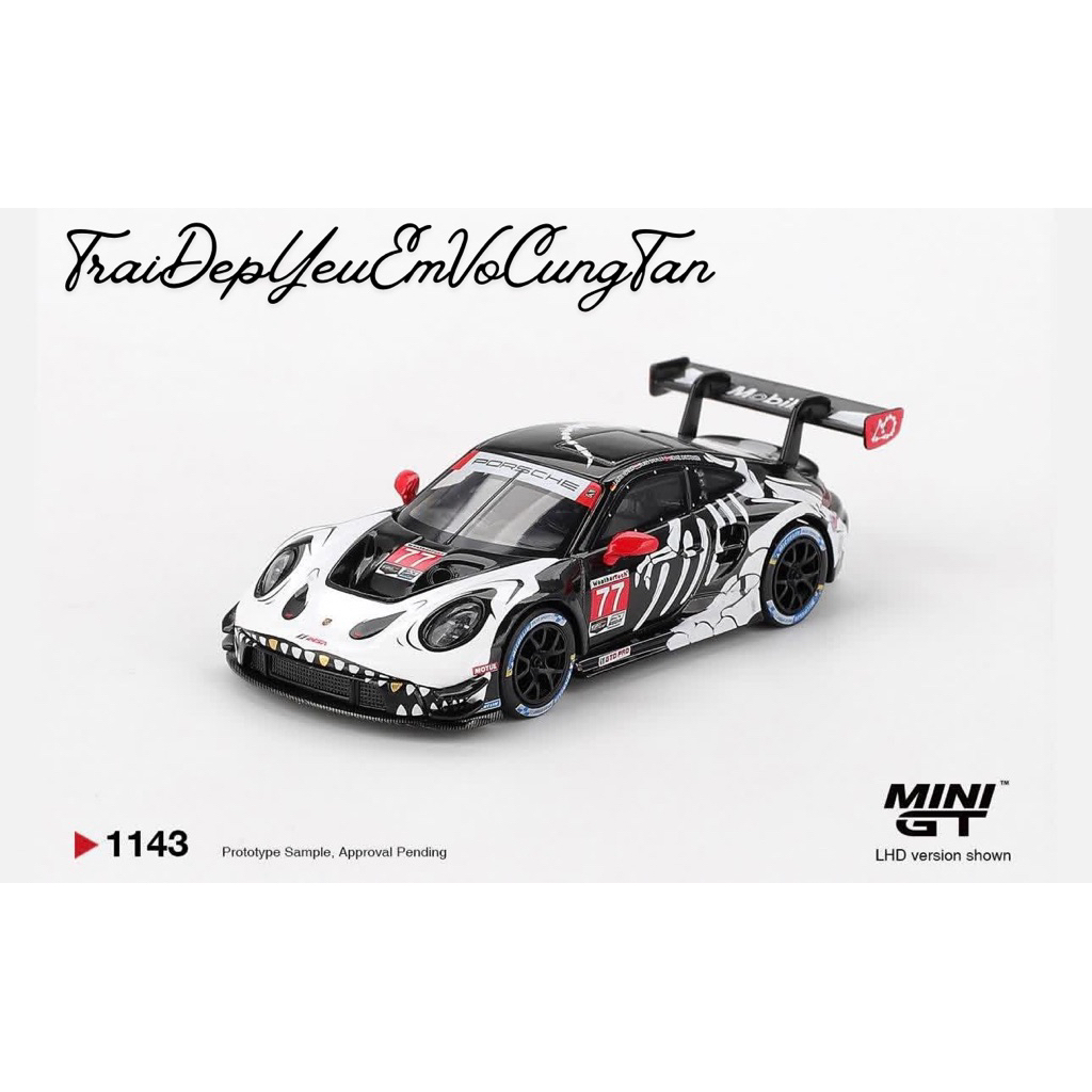 MINI GT Porsche 911 GT3 R Skeleten #1143 – Phiên Bản Giới Hạn 1:64