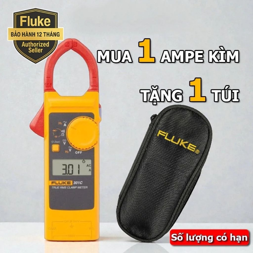 Ampe kìm đo dòng AC FLUKE 301C (1000A)