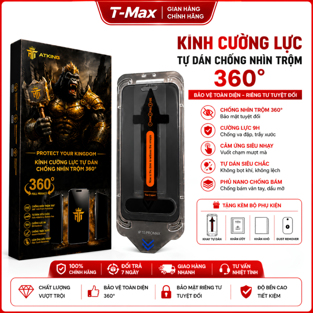 Kính Cường Lực Chống Nhìn Trộm 360 Độ Có Khung Tự Dán Tự Rút Bụi Cho iPhone X đến17 Promax