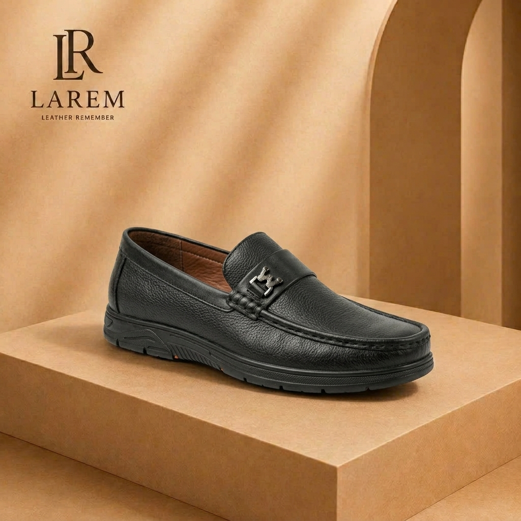 Giày Lười Da Nam LAREM Executive Loafer – Đen