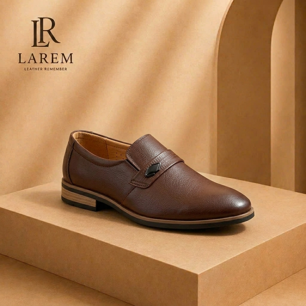 Giày Lười Da Nam LAREM Executive – Nâu