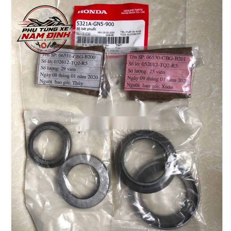 Chén cổ xe Honda/ bộ bát phốt cổ (5321AGN5900) Honda H