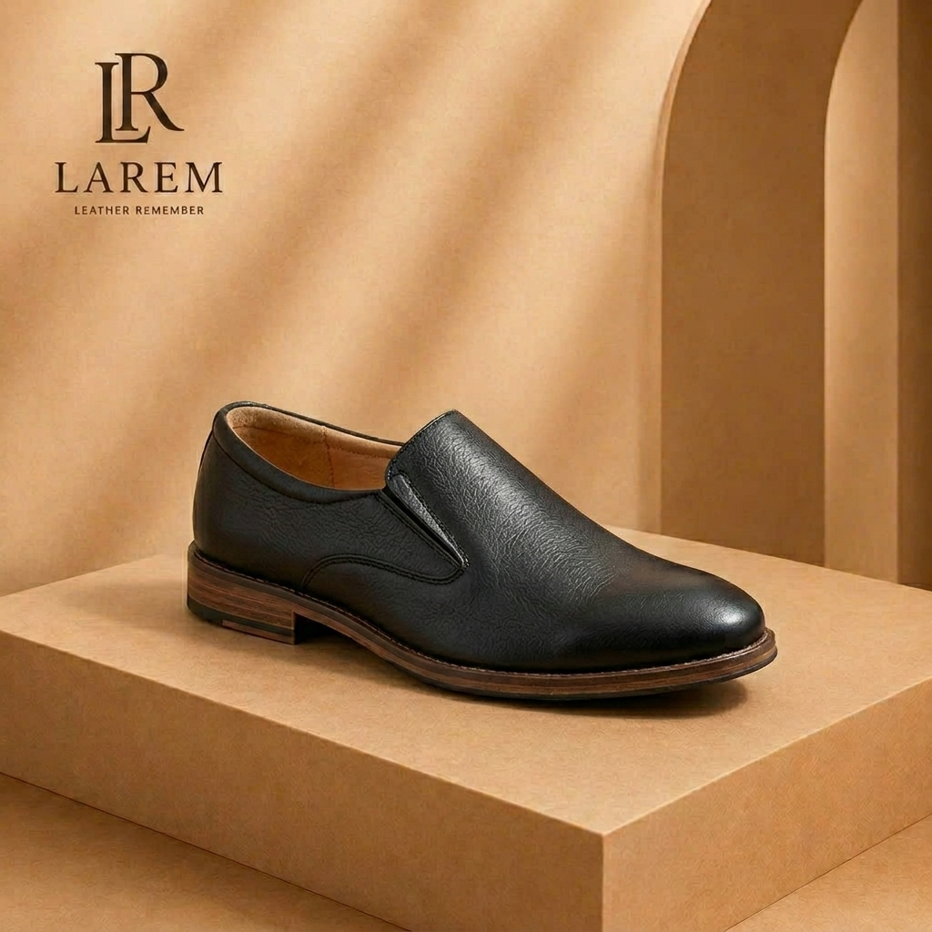 Giày Lười Da Nam LAREM Executive – Đen
