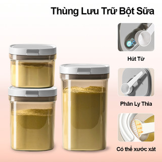 Hộp Đựng Sữa Bột | Chống Ẩm & Côn Trùng - Nhựa An Toàn