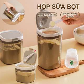 Hộp Đựng Sữa Bột Có Nắp Kín – Hộp Trữ Sữa Chống Ẩm, Bảo Quản Lâu Dài