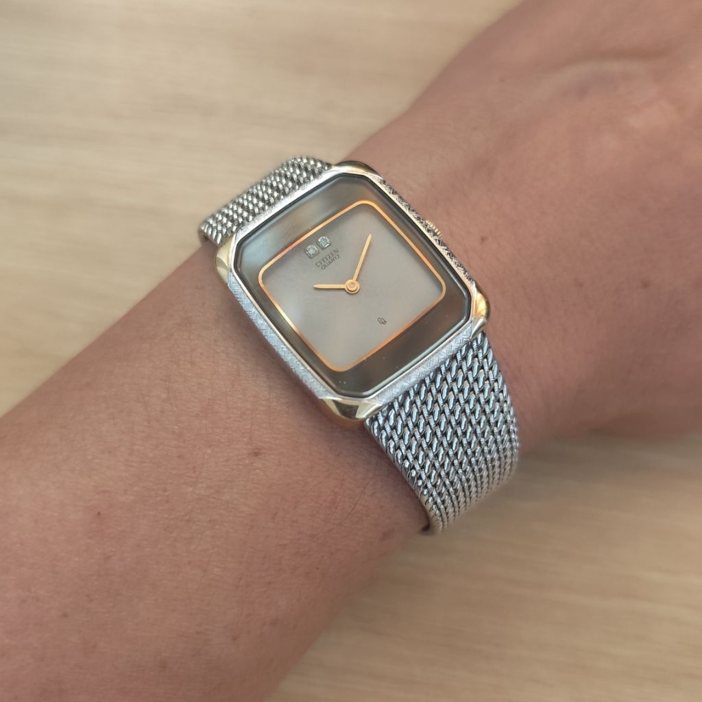 Đồng hồ nam Citizen, phôm tank size 26x31.
