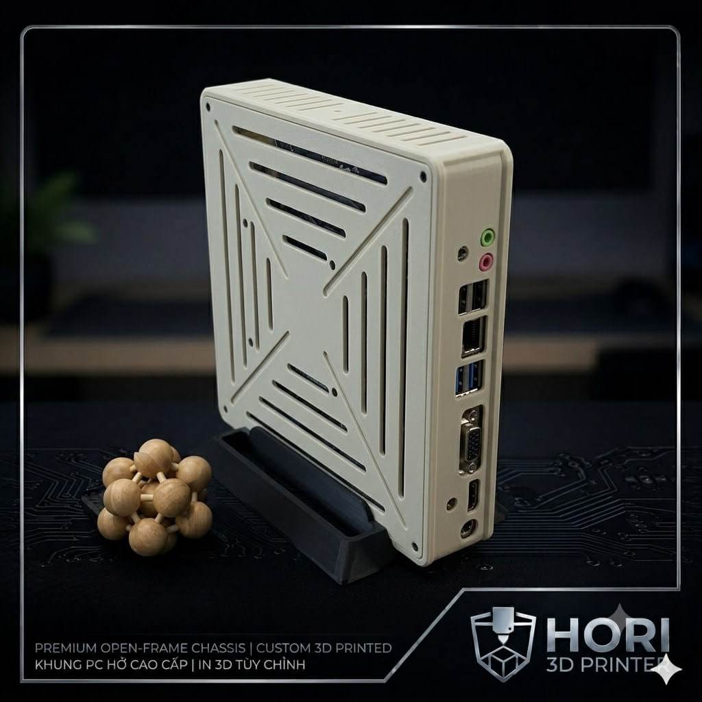 Vỏ case mini pc thin itx - mỏng gọn dùng với main itx 17x17