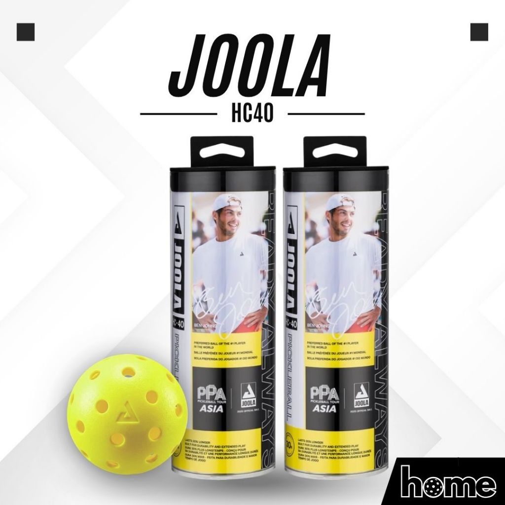 [PPA ASIA] BOX 3 - JOOLA HC40 Outdoor Pickleball Ball, USAPA competition standard, 40 Holes - 74mm