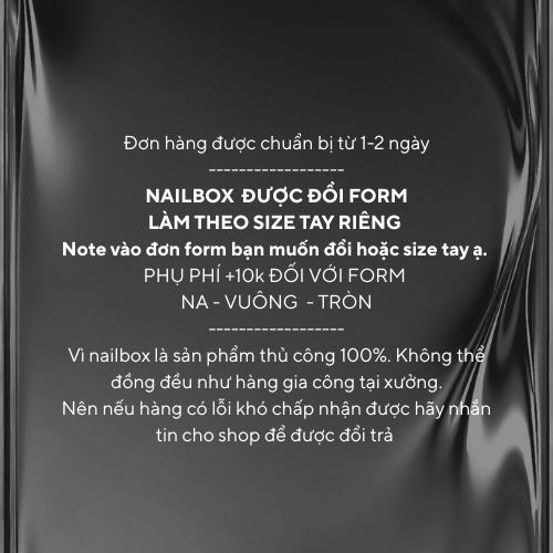 [H170] Nailbox thiết kế - Night and Night - Độ bóng cao