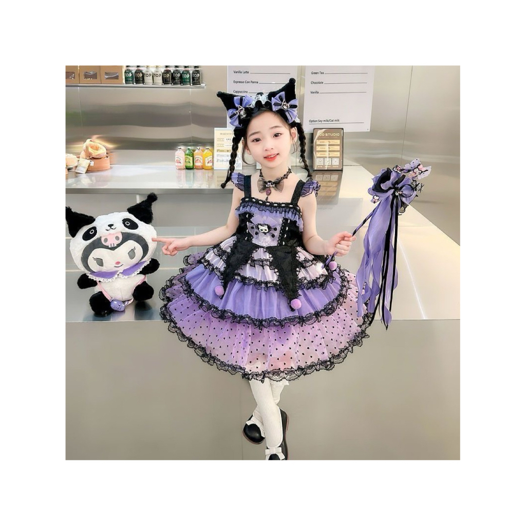 Đầm Kuromi phong cách Lolita cho bé gái