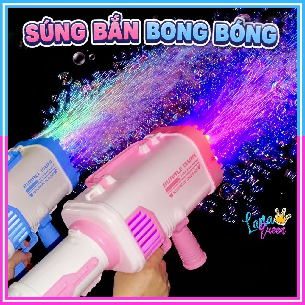 Súng Bắn Bong Bóng Xà Phòng Đồ Chơi Cho Bé 44, 32, 10, 8, 69 Nòng Siêu Mạnh - LANA QUEEN