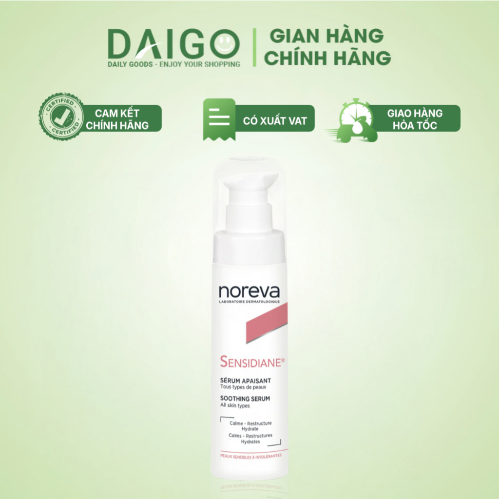 Serum Dưỡng Ẩm Dành Cho Da Nhạy Cảm Noreva Sensidiane SOOTHING SERUM 30ml