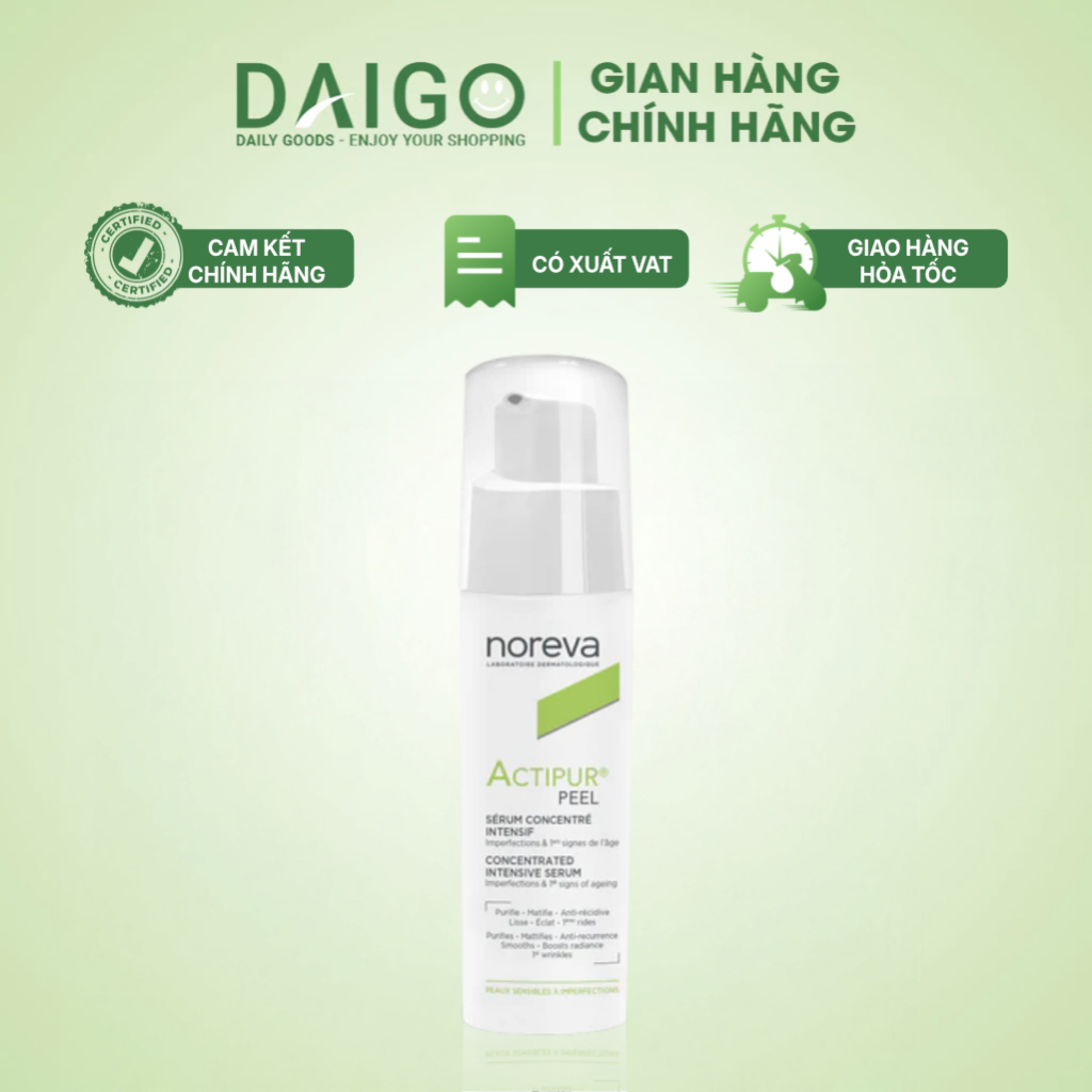 Serum Noreva Actipur Peel Concentrated 30ml – Kiềm Dầu, Giảm Mụn Cho Da Dầu Mụn & Da Nhạy Cảm