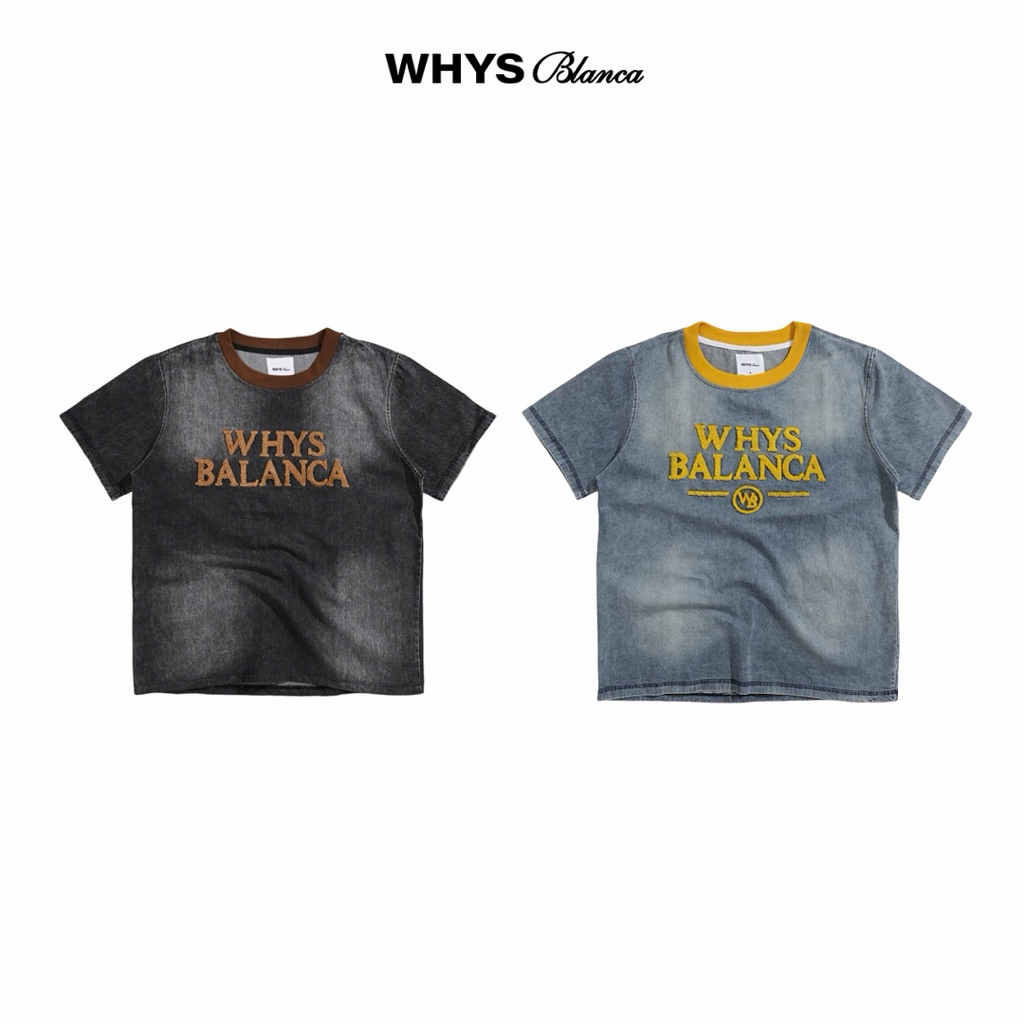 WHYS BLANCA T-SHIRT W049 - Áo thun thêu xù Whys blanca.